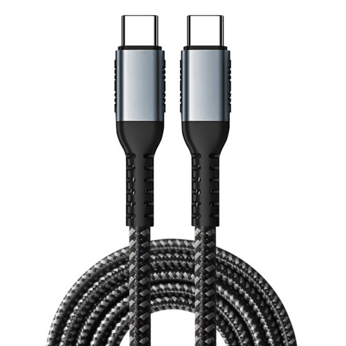 Universal 100W Type C to Type C Power Cable for Rapid Charging and Data Transfer 2m