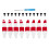 4726F Noise Reductions Bladee Propellers for Mini Drones Red and white 1