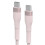 USB C to USB C Fast Charging Cable Fast Speed Data Sync Cable for Tablets Laptops 2m Pink 1