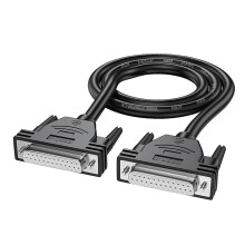 Double Shielded DB25 Male Female Connectors Cable Cord D-SUB 25Pin 5m female to female