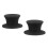 1 pair Rubber Circlet NAB Hub Adapters for Reel to Reel Recorders Black 1
