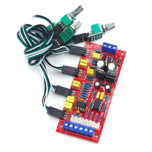 Tone Control Board NE5532 Tone Preamp Module Preamplifier Featuring Adjustable