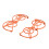 1 Set UAV Propeller Protective Rings Propellers Guard for Quadcopter Orange 1