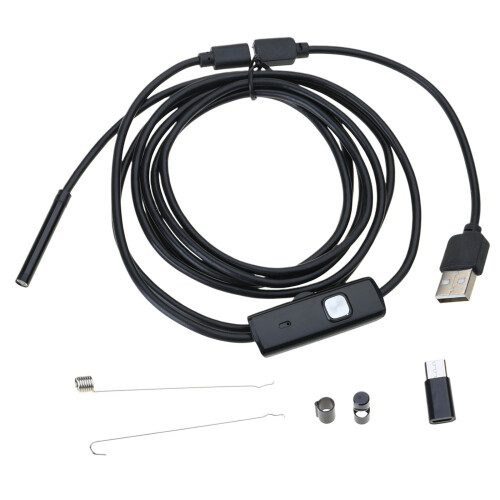USB Endoscope Camera PC Phone Endoscope Pipe USB Endoscope Inspection Camera 2m