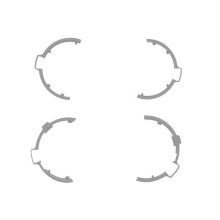 Propellers Protectors Wing Fan Protective Rings Protectors Cage for Flip Drones Gray