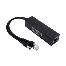 PoE Ethernet Splitter With Gigabit Speed, 5V 5A Output Adapter For IP Camera DC interface