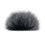 Furry Wind Shield Windscreen for RODE Wireless Go 3 Clip On Microphones Black and white 1