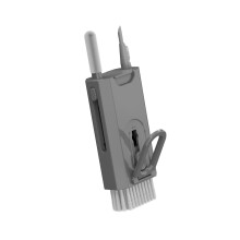 8 in 1 Keyboard Cleaning Kit for Phones Earbuds Laptops Cameras Electronics Port Grey