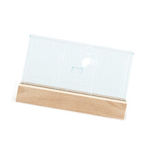 Rechargeable Acrylic Pictures Stand, 3Slots for Memory Photo Frame Stand Blue