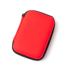 Portable EVA Carrying Case for 2.5" External Hard Drive and Accessories Red