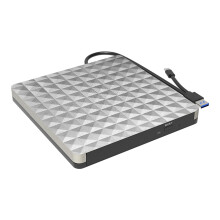 DVD Writer Reader Drives Burners for Laptop with USB 3.0 and Type C Interfaces Silver gray