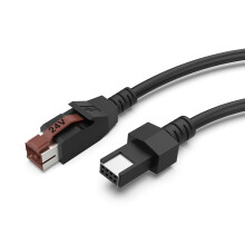 Barcode Scanner Cable 24V Powered USB Power Supply Data Line Cable Replacement