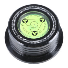 Precisions Crafted Turntables Record Weight with Bubble Levels for Enhances Sound Black