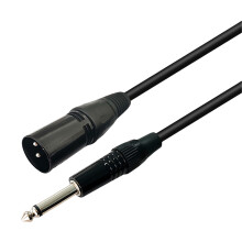 Professional Mono 1/4Inch to XLRR Male Cable Compatible for Microphones 30cm XLR male