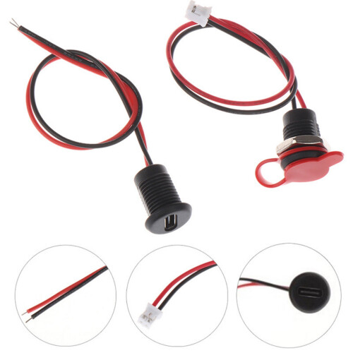 Solid USB C Type C Connector 2Pin Charging Socket For Harsh Environment 1 2