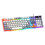 Ergonomic Wire Keyboard with Breathing Lighting Thin Film Technology for Gaming White 1