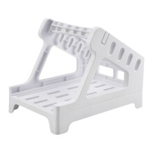 Removable Label Holder Stand For 4x6 Printer Rolls For Warehouse Organization White