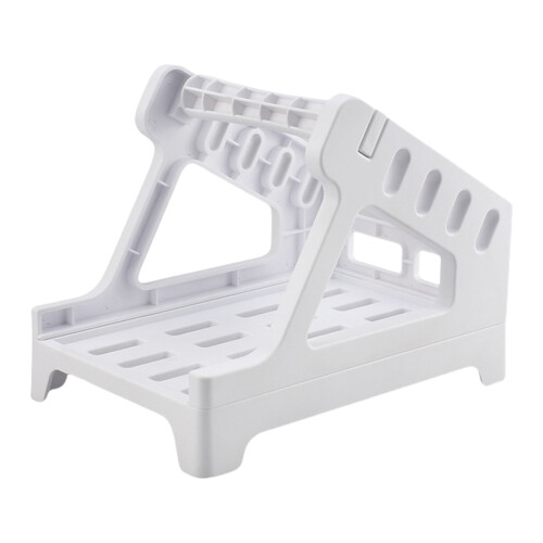 Removable Label Holder Stand For 4x6 Printer Rolls For Warehouse Organization White