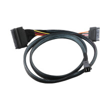 Mini SAS36P HD8643 to Mini SAS8639+15P 12Gb/s Hard Disk Data Connectors Cable 0.75m