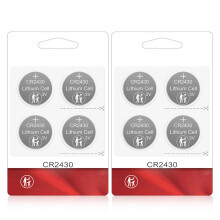 CR2430 3V 285mAh Coin Batteries SafeCoin Cells for Long Use for Watches, Remotes 2 cards