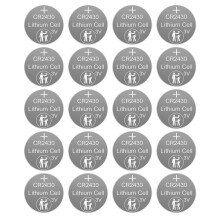 CR2430 3V 285mAh Coin Batteries SafeCoin Cells for Long Use for Watches, Remotes 5 cards