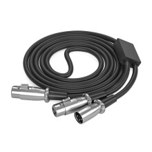 3Pin Male to Double 3Pin Female Y Splitters Music Adapters Cable 30cm XLR female to M F