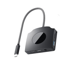 USB C HUB USB C Splitter with 2 USB3.0 Port 4K 1080P 60Hz USB C Video Outpu