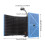 Microphone Windscreen Sound Absorbing Shield for Studios and Video Conferences Blue 4