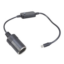 5V to 20V Type C to Car Lighter Socket Power Converters Cable for Vehicle