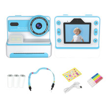 Thermal Print Camera 1080P Resolution Type C Port with Built In Filling Light Blue