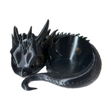 3D Printed Dragon Speakers Desktop Stand Rack Antislip Holder for 4/5 Speakers Black