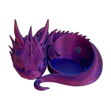 3D Printed Lying Baby Dragon Speaker Holder Stand for 4/5 Speaker Red and blue