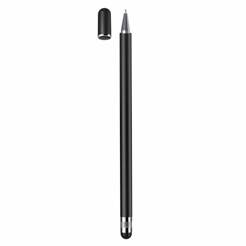 Ballpoint Touch Pen with Superior Control for Touch Interfaces Work Note Taking Black