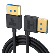 Silicone DP1.4 Cable Angled 90 8K60Hz Cord for Gaming 60cm left elbow