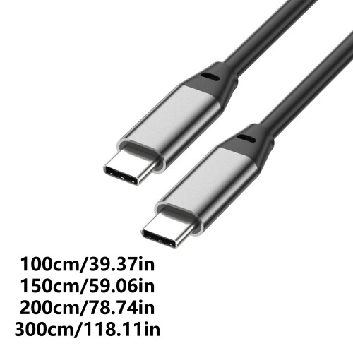 60W USB C Cable for Rapid Charging and 10Gbps Fast Speed Data Transfer 3m