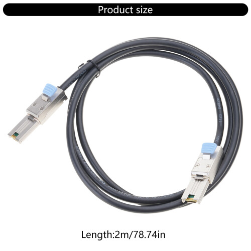 Server Connectivitys MiniSAS 26Pin Cable SFF 8088, Fast Speed Data, 2 Meter Long 2