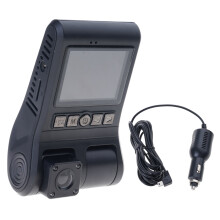 2Inch Screen Dashcam Motion Detection Front Rear or Interior Driving Recorder Dual camera