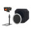 Microphone Windshield Vocal Recording Microphone Shield Cylindrical Silver black bracket 1
