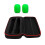 Wireless Microphone Case Storage Box Double Handheld Mic Travel Box & Windscreen Green 1