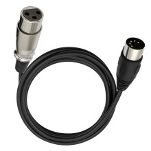 150cm DIN 5Pin Male to 3Pin Female/Male 5P Connector Cable Extension DIN 5P male to XLR f