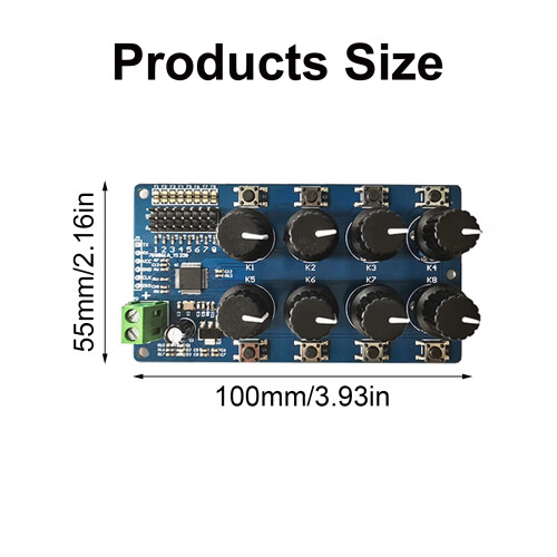 8Channel Servo Controller Debugging Boards with Power Signal Indicators 1