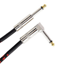 6.35mm To 6.35mm 90 Degree Right Angle Sound Cable For Electric Guitar Basses 1.5m