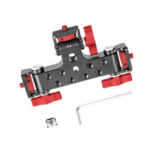 Aluminum Alloy 3-Position Live Streaming Stand Holder PTZ Adapter Mount Base Red