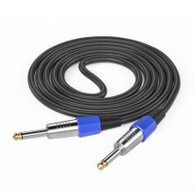 6.35mm Balanced Sound Cable Male to Male Stereo Cables for Speakers 1m mono straight
