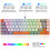 Portable Keyboard 68Key Thin USB Wire Keyboard with ARGB Lighting for Gaming 8