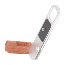 Wood L Hand Grip for F 2 Camera Base Plate Quick Release Support Holder White