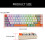 Portable Keyboard 68Key Thin USB Wire Keyboard with ARGB Lighting for Gaming 3