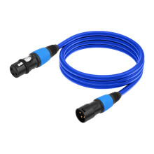 3Pin Male to Female Connectors Cable Line for Live Recording Studio 10m Blue
