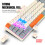 Portable Keyboard 68Key Thin USB Wire Keyboard with ARGB Lighting for Gaming 5