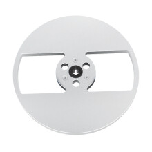 Aluminum Alloy 7inch Empty Open Reel 2 Hole for 1/4 Reel to Reel Tape Recorders Silver